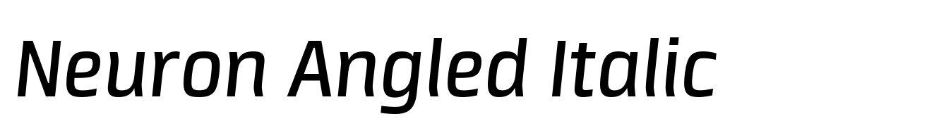 Neuron Angled Italic